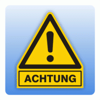 Kombi Warnsymbol ACHTUNG W001