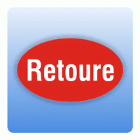Qualitätssicherung Aufkleber "Retoure" oval in rot