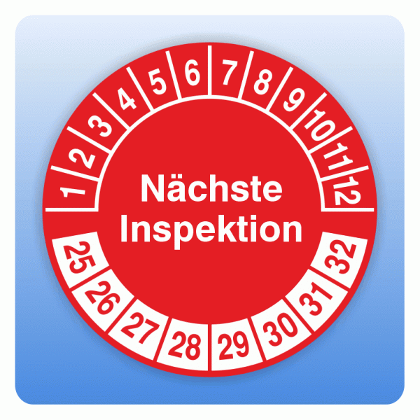 Prüfplakette Nächste Inspektion