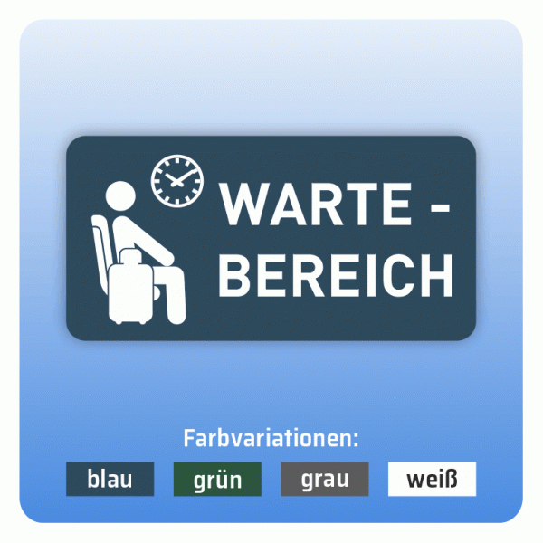 Aufkleber Bus und Bahn - Wartebereich