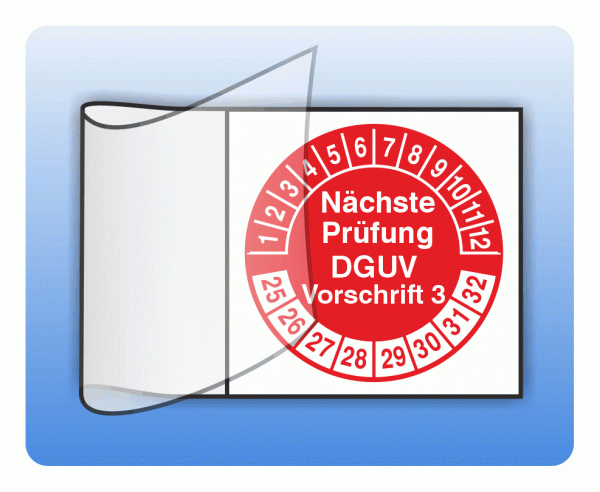 Kabelprüfplakette Nächste Prüfung DGUV V3