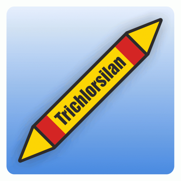 Rohrleitungskennzeichnung Trichlorsilan nach DIN 2403
