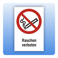 Kombi Verbotsschild E-Zigarette Verboten | Kombi-Verbotsschilder