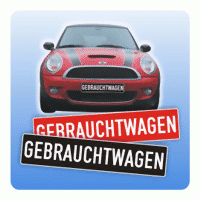 Kennzeicheneinleger "Gebrauchtwagen"