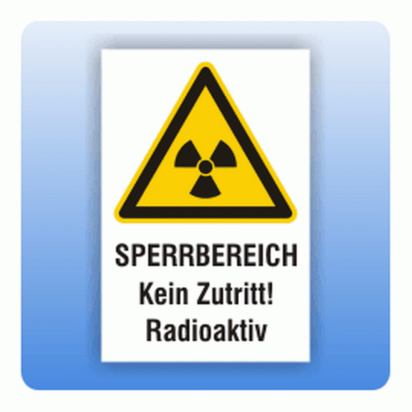 Kombi Warnschild Sperrbereich Kein Zutritt W003