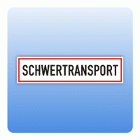 Hinweisschild "Schwertransport"