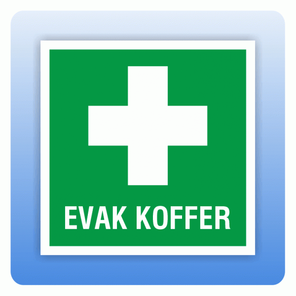 Aufkleber Rettungszeichen Evak Koffer