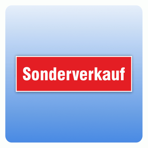 Rabattaufkleber Sonderverkauf für Schaufenster