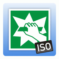 Aufkleber Rettungszeichen Zugang durch Aufbrechen (ISO 7010)