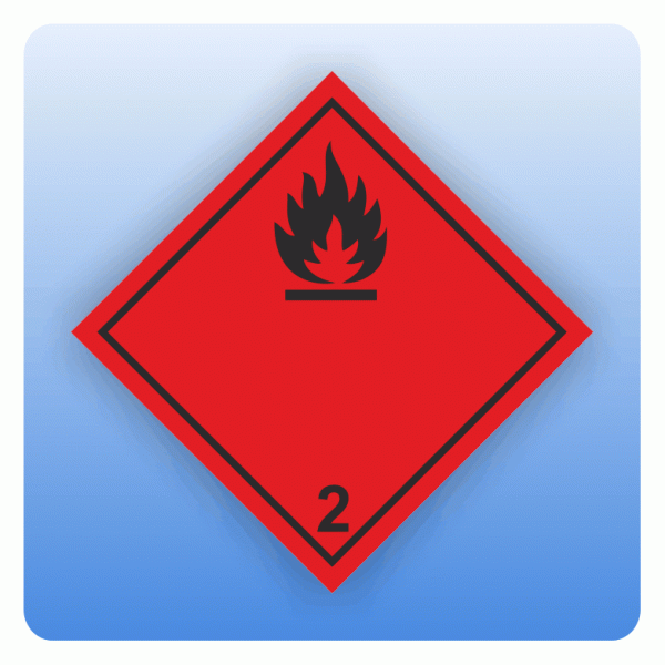 ADR Kennzeichen Gefahrgutklasse 2.1