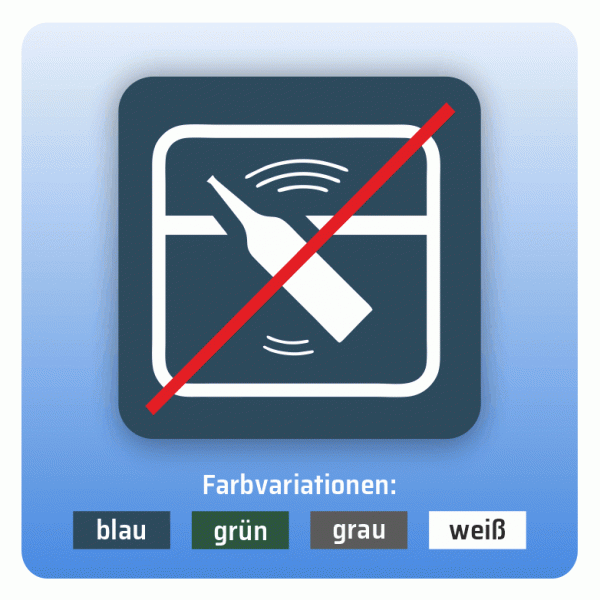 Aufkleber Bus und Bahn - Keine Gegenstände aus dem Fenster werfen