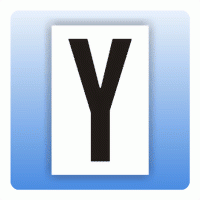 Aufkleber Buchstaben Y, selbstklebende Folie
