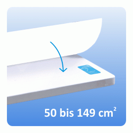 Antibakterielle Schutz-Folie (bis 50 - 149 cm²)