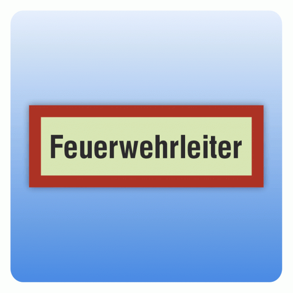Feuerwehrzeichen Feuerwehrleiter nach DIN 4066