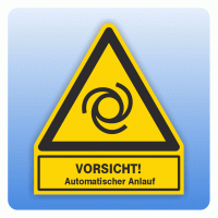 Kombi Warnsymbol Vorsicht Automatischer Anlauf W018 Kombi Warnsymbol Vorsicht Automatischer Anlauf W018