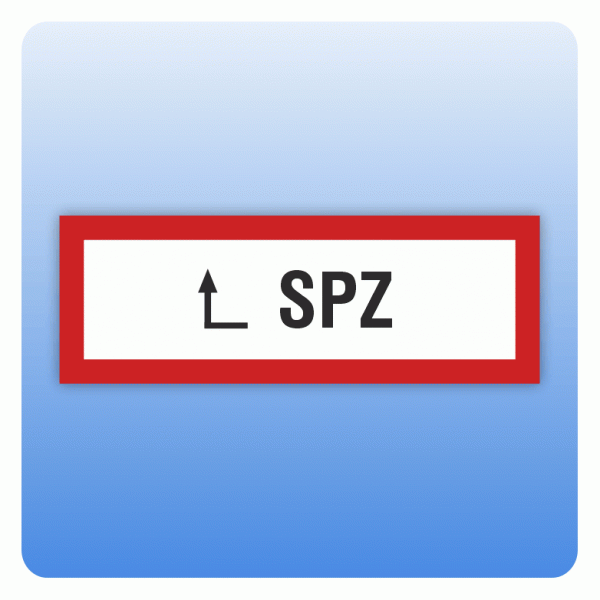 Feuerwehrzeichen SPZ linksherum nach DIN 4066