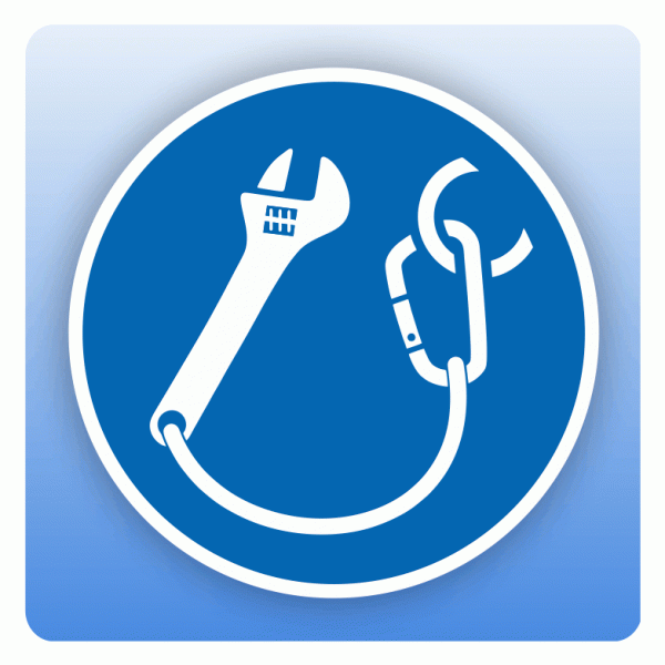 Gebotsschild M069 Werkzeuge einhaken