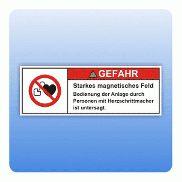 Sicherheitszeichen Magnetisches Feld (ISO 3864-2) Aufkleber