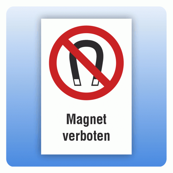 Kombi Verbotsschild Magnet verboten