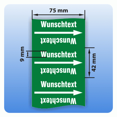 Rohrkennzeichnungsband Gruppe 1: Wasser