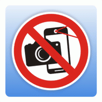 Bodenaufkleber Verbotsschild Fotografieren verboten
