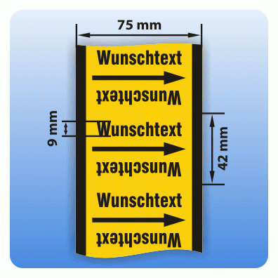 Rohrkennzeichnungsband Gruppe 5: Nichtbrennbare Gase