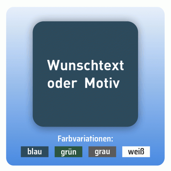 Aufkleber Bus und Bahn - Wunschtext / eigenes Motiv