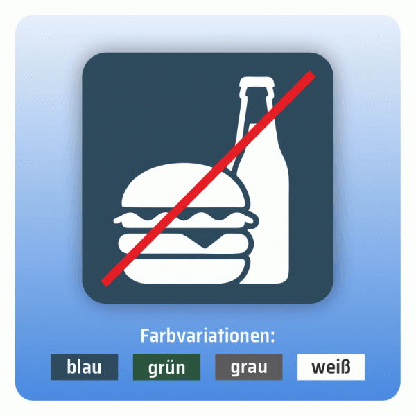 Aufkleber Bus und Bahn - Essen und Trinken verboten