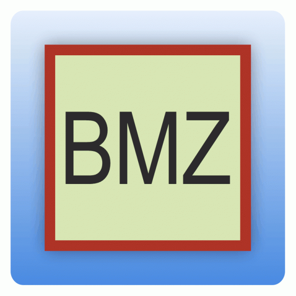 Feuerwehrzeichen BMZ (Brandmeldezentrale)