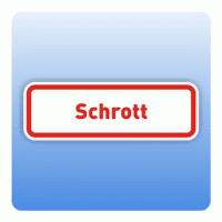 Wertstoffzeichen Schrott, umrandet