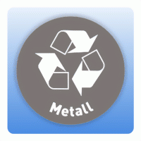 Wertstoffzeichen Recycling Metall