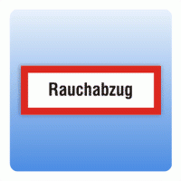 Aufkleber Feuerwehrzeichen Rauchabzug nach DIN 4066