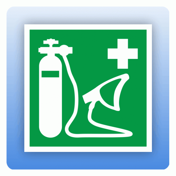 Aufkleber Rettungszeichen E028 Wiederbelebungsgerät ISO 7010