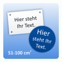 Gravurschilder (51-100 cm²)