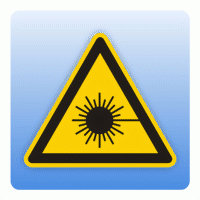 Warnzeichen Warnung vor Laserstrahl