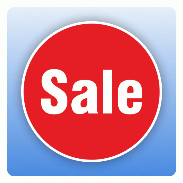 Rabattaufkleber Sale für Schaufenster