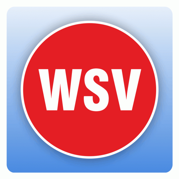 Rabattaufkleber WSV für Schaufenster