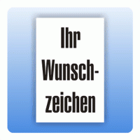 Aufkleber Buchstaben Wunschzeichen, selbstklebende Folie