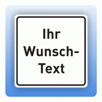 Aufkleber Aufkleber Symbolschild mit Piktogramm Wunschtext