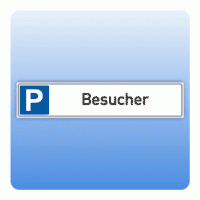 Parkplatz-Nummernschild Besucher