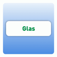 Wertstoffzeichen Glas, weiß