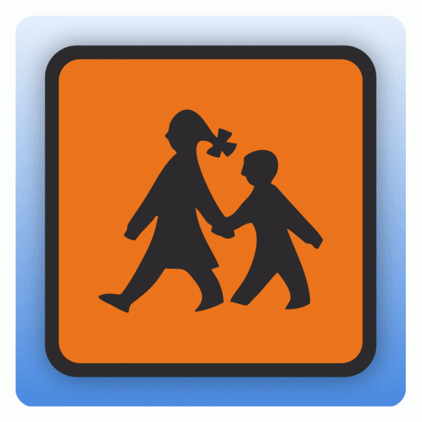 Aufkleber Kindertransport / Schülertransport nach BOKraft §33 A