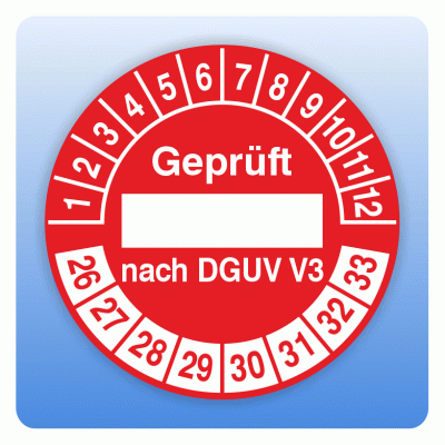 Kabelprüfplaketten 2025-2030 | Gelb-Schwarz | Für Produktbild-Vorschau 3