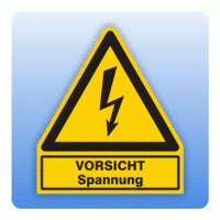 Kombi Warnsymbol VORSICHT Spannung W012