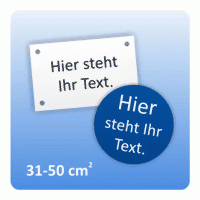 Gravurschilder (31-50 cm²)