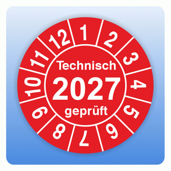 Prüfplakette Technisch geprüft