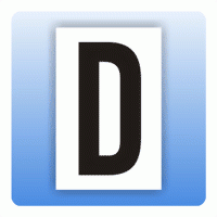 Aufkleber Buchstaben D, selbstklebende Folie