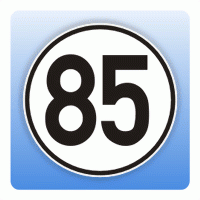 Geschwindigkeitsaufkleber "85 km/h" (nach § 58 StVZO)