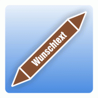 Rohrleitungskennzeichnung Wunschtext nach DIN 2403 Rohrleitungskennzeichnung Wunschtext nach DIN 2403