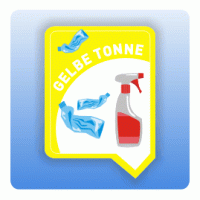 Aufkleber für Mülltonnen und Container Gelbe Tonne Aufkleber für Mülltonnen und Container Gelbe Tonne